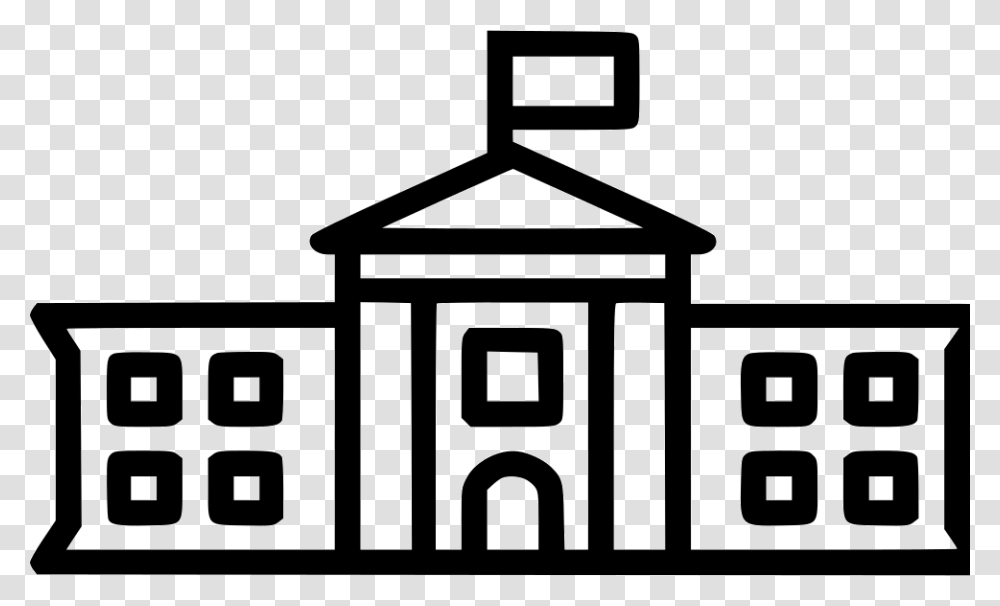 The White House Outline Of The White House, Mailbox, Letterbox, Silhouette, Stencil Transparent Png