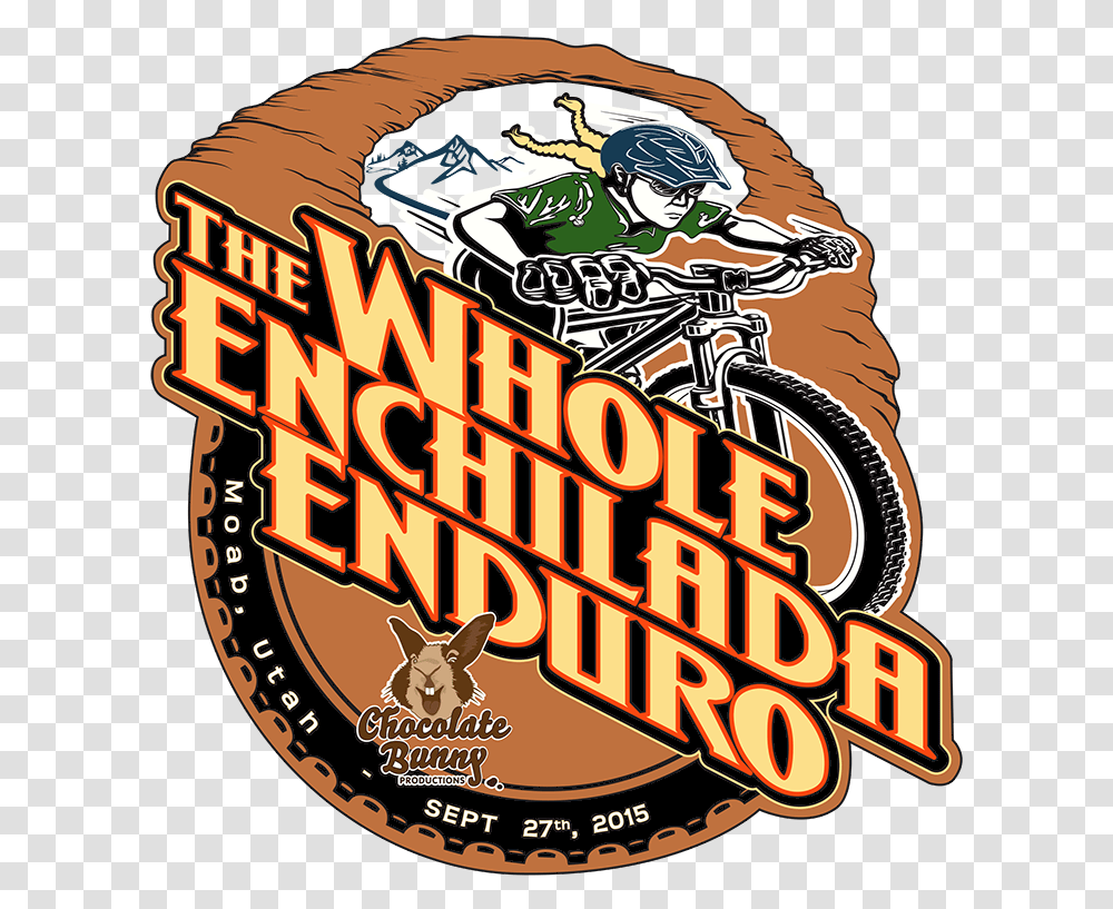 The Whole Enchilada Enduro Grand Fondo Clipart Illustration, Logo, Lager Transparent Png