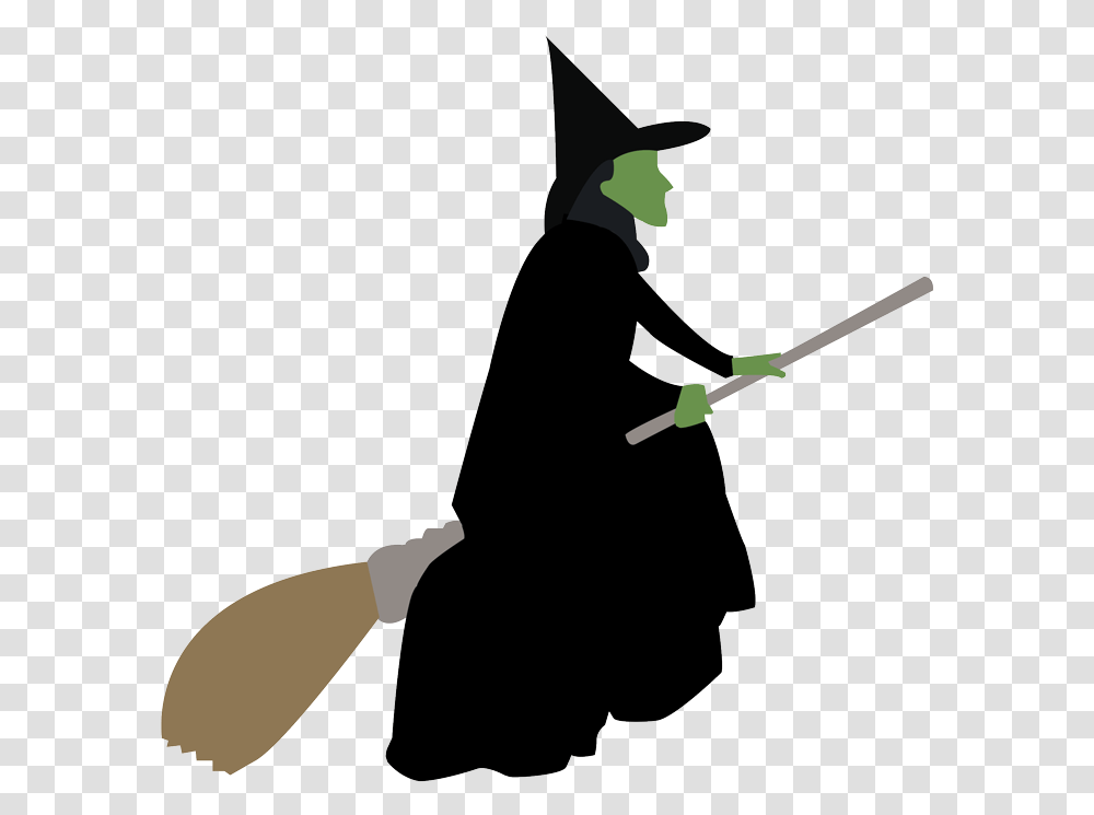 The Wicked Witch Cartoon, Person, Human, Silhouette, Bow Transparent Png