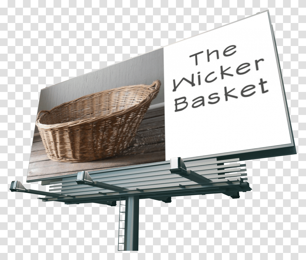 The Wicker Basket Billboard, Advertisement, Furniture Transparent Png