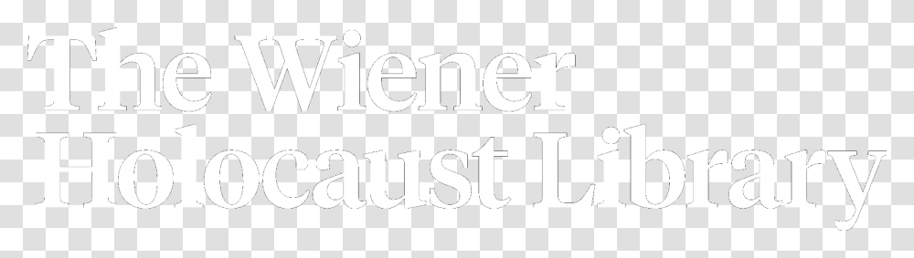 The Wiener Library Logo Calligraphy, Alphabet, Number Transparent Png