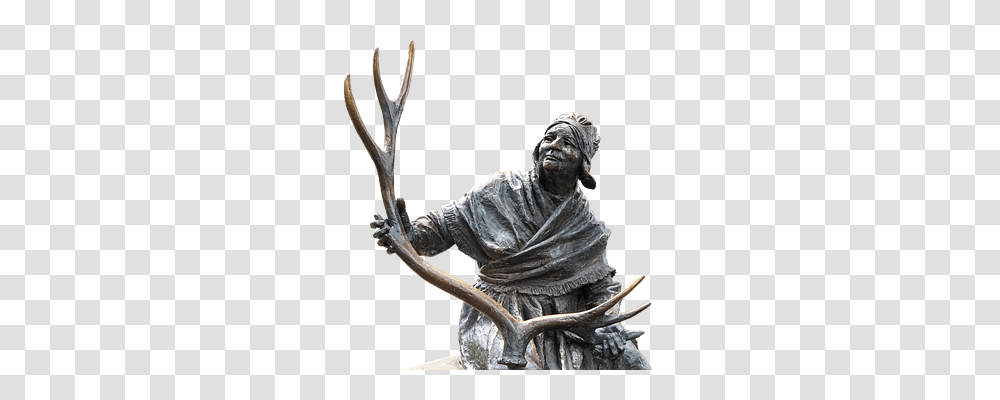 The Wild Overlap Woman Antler, Person, Human, Sculpture Transparent Png