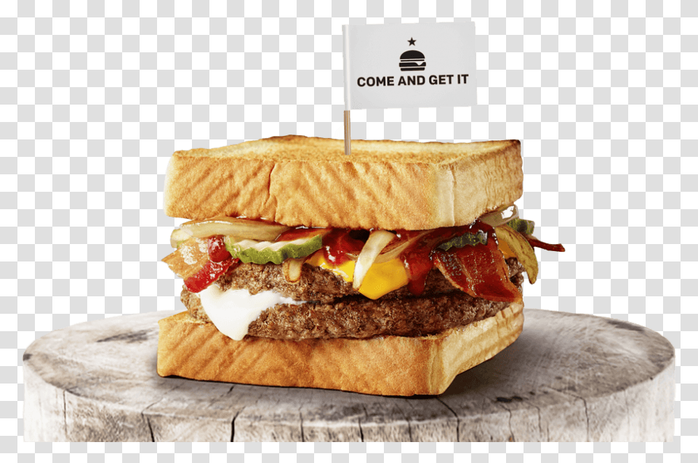 The Winner Of The Mcdonald's Texas Burger Showdown Mcdonald's Double Lone Star Stack Burger, Food, Sandwich Transparent Png