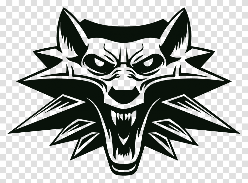 The Witcher Logo Witcher Logo, Stencil, Emblem Transparent Png