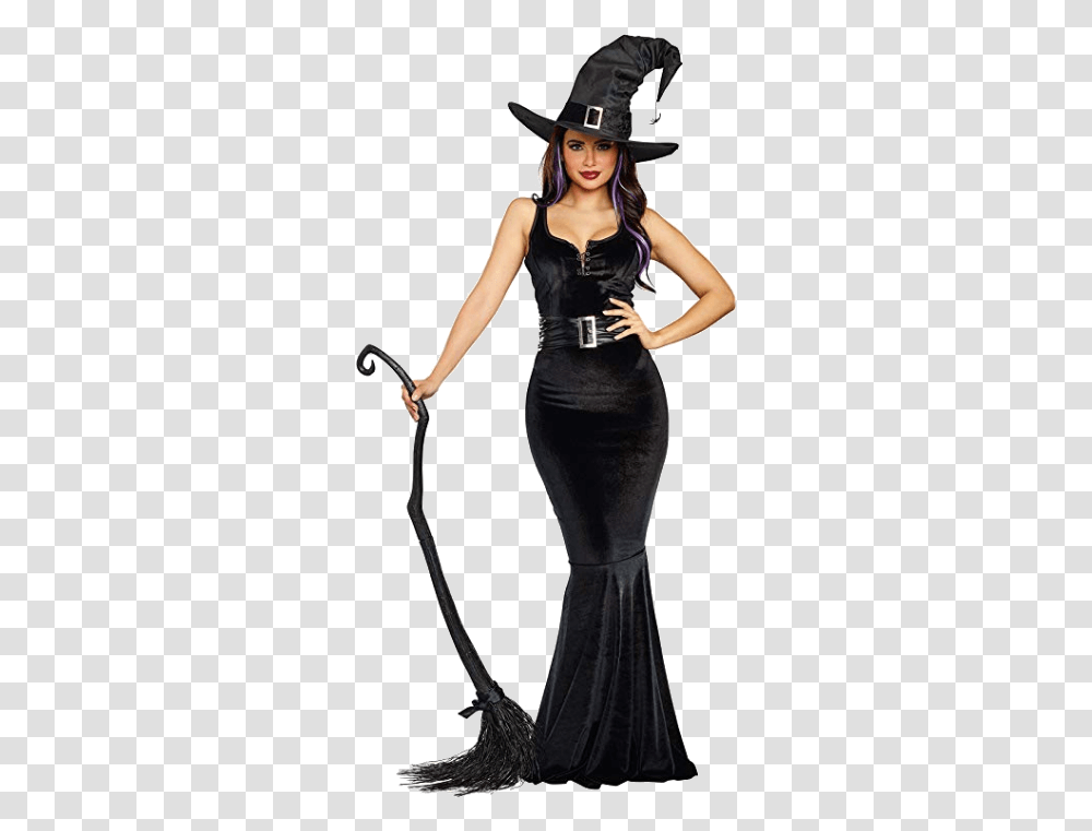The Witchiest Adult Witch Halloween Costumes No Diy Required Diy Womens Halloween Costumes, Dress, Clothing, Female, Person Transparent Png