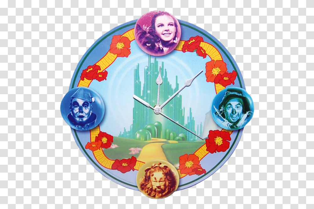 The Wizard Of Oz, Wall Clock, Analog Clock, Birthday Cake, Dessert Transparent Png