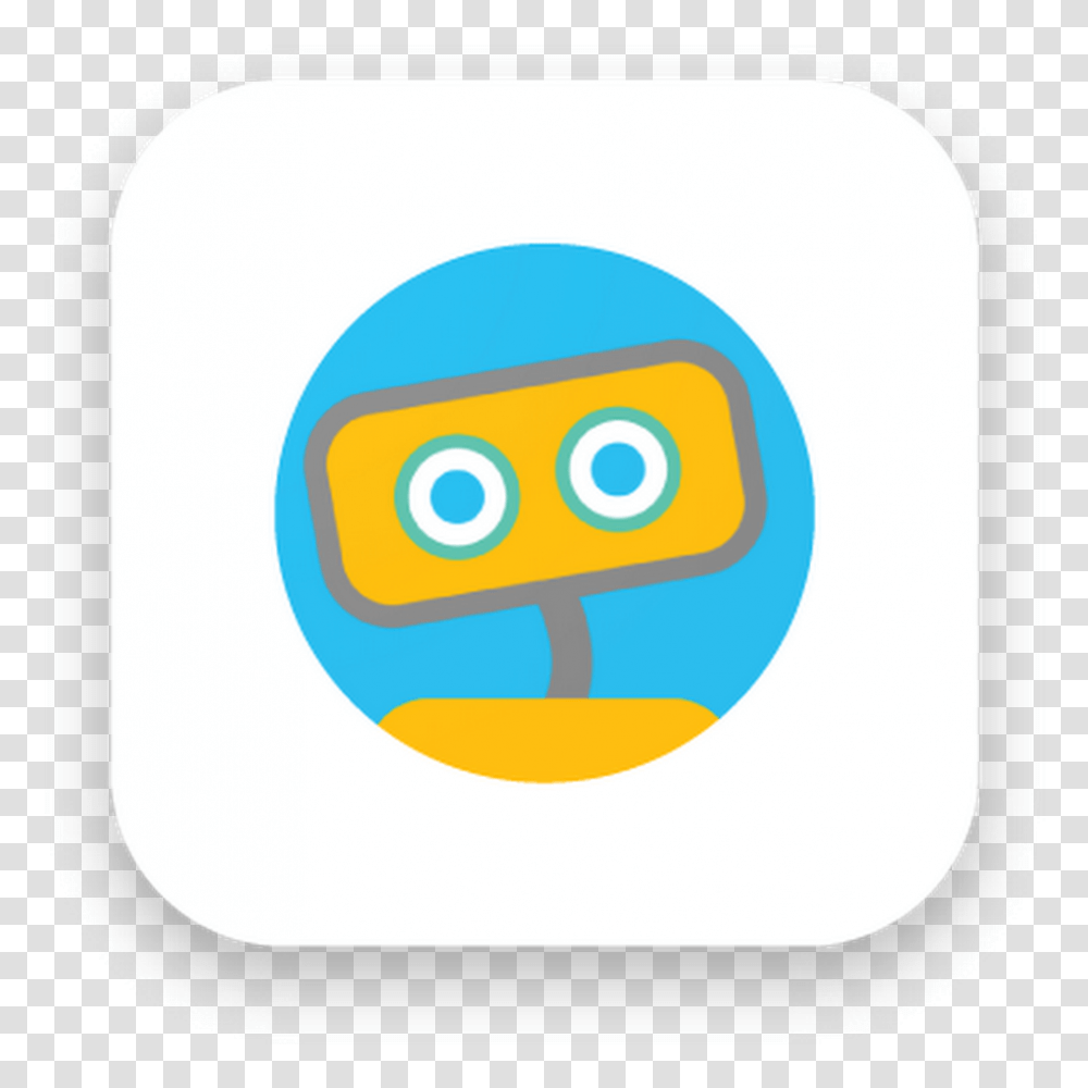 The Woebot App Logo Which Features A Yellow Robot Graphic Design, Security Transparent Png