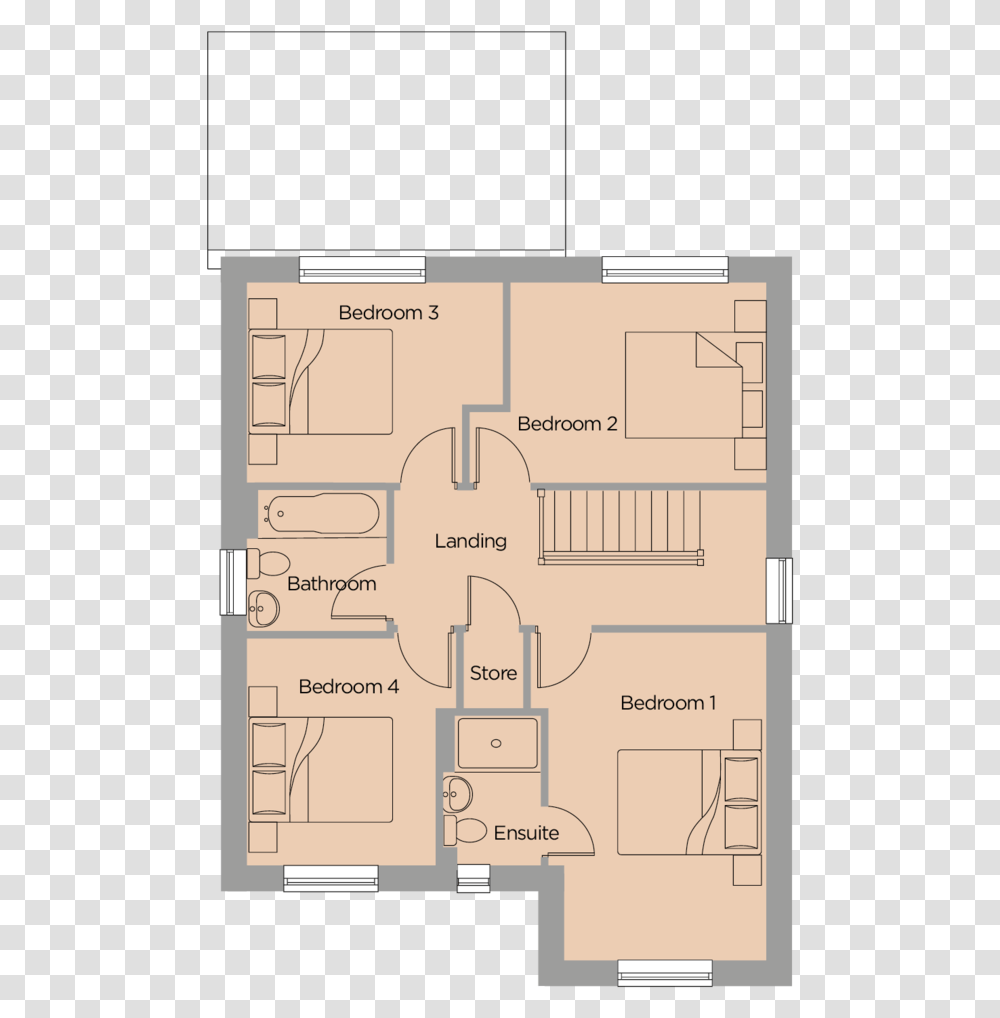 The Woodlands Floorplan Nightingale 2 Floor Plan, Diagram, Plot Transparent Png