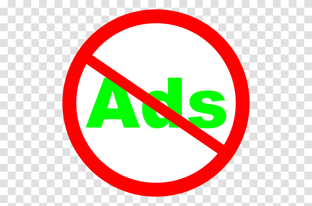 The Word Ads No Ads, Sign, Label Transparent Png