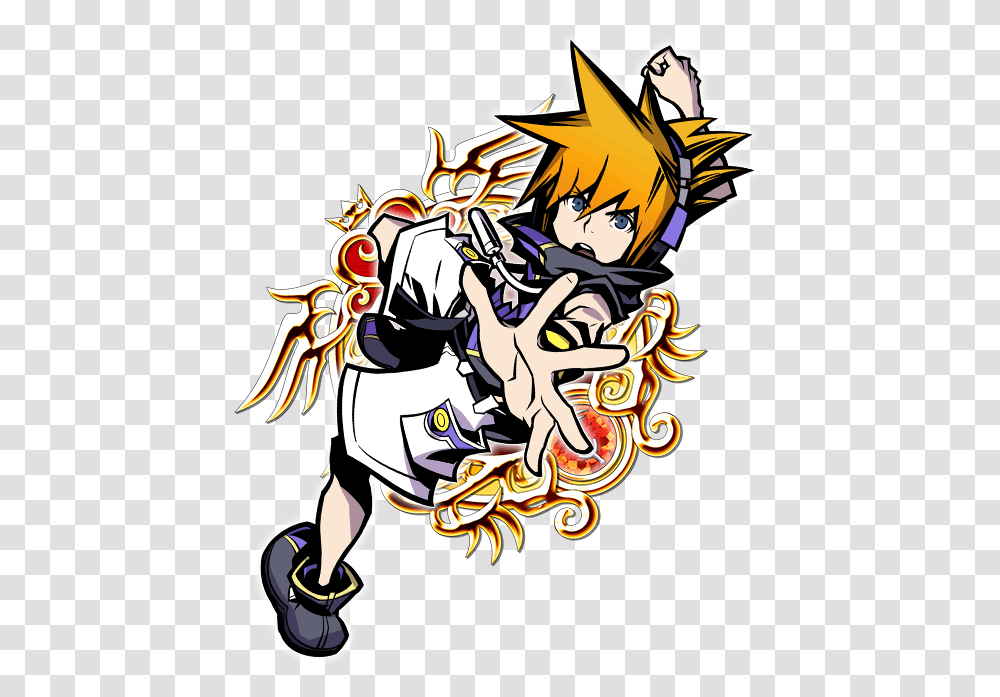 The World Ends With You Art 2 Kingdom Hearts Sora Donald Goofy B, Graphics, Poster, Advertisement, Hand Transparent Png