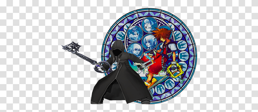 The World That Never Was Kingdom Hearts Dive To The Heart, Person, Human, Stained Glass, Knight Transparent Png