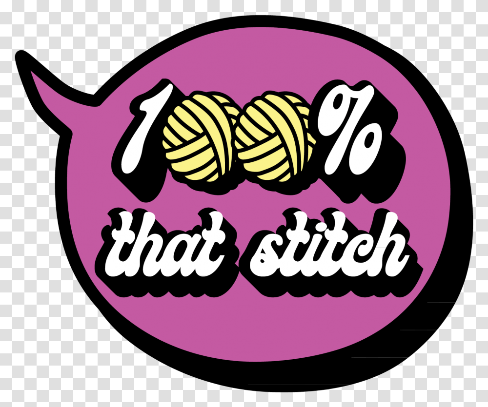The Yarn Queen 100 That Stitch Enamel Pin Clip Art, Logo, Symbol, Label, Text Transparent Png