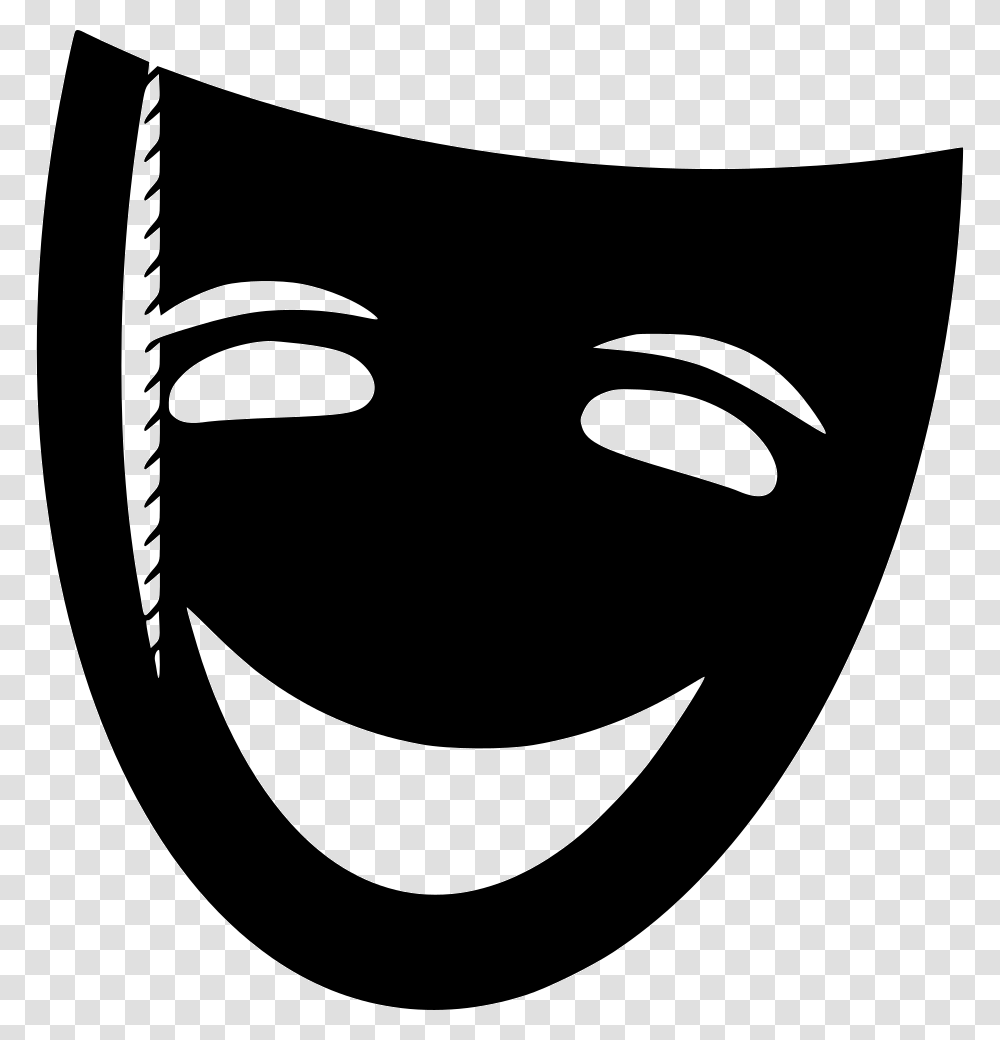 Theater Icon Man With Mask, Stencil, Label Transparent Png