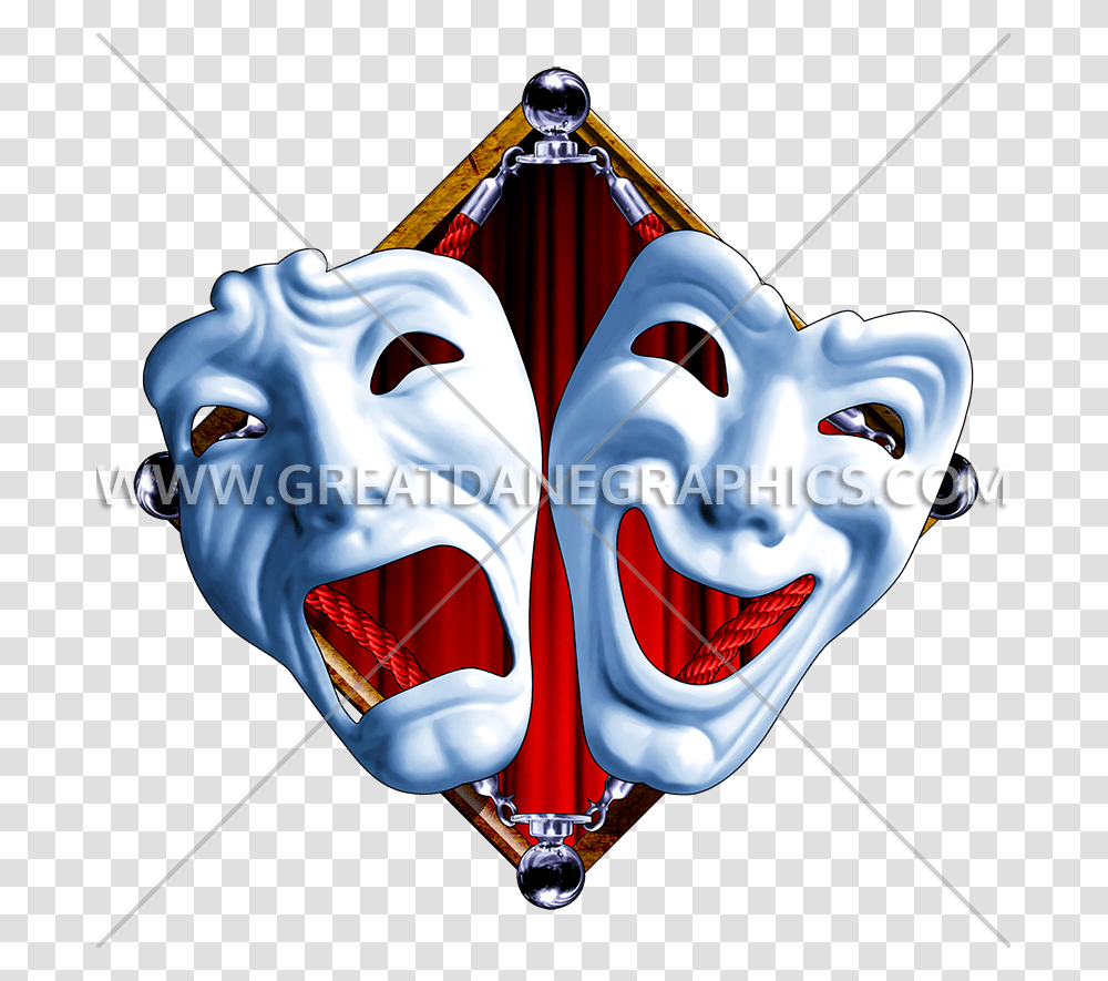Theater Masks Clipart Theatre Masks, Lawn Mower, Tool, Balloon Transparent Png
