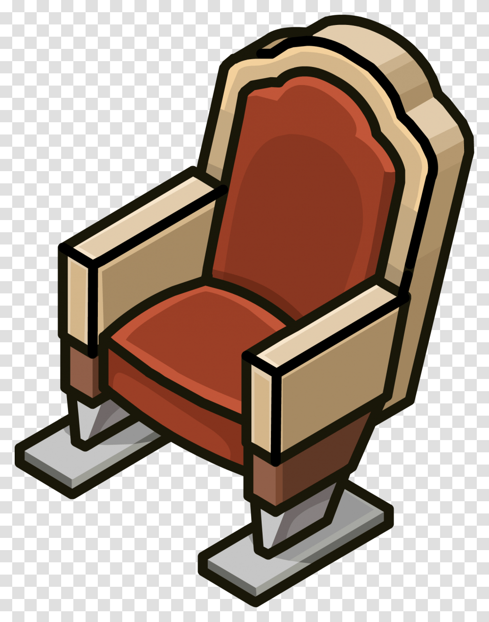 Theater Seat Penguin Wiki Club Penguin Theater Furniture, Chair, Armchair, Throne Transparent Png