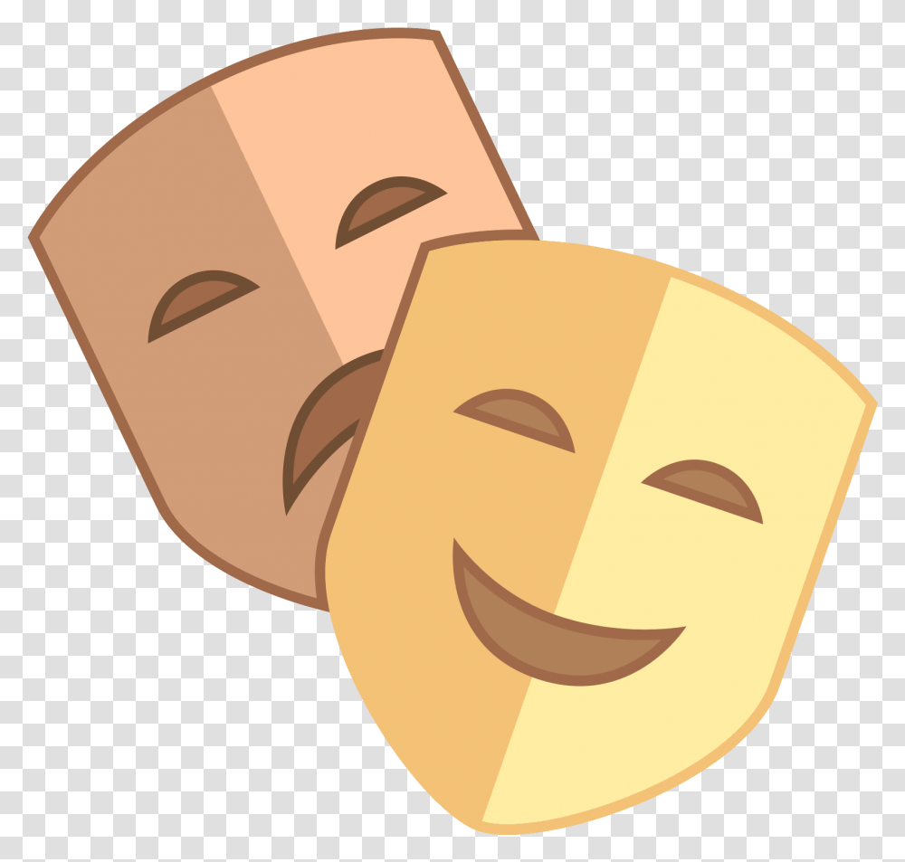 Theatre Clipart Happy Sad Face Theatre Mask Icon Full Sad Face And Happy Face, Baseball Cap, Hat, Clothing Transparent Png