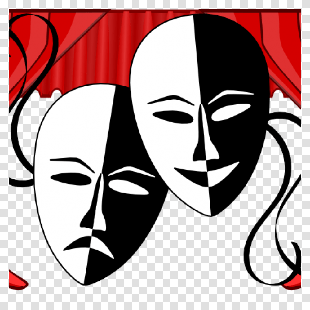 Theatre Clipart Mask, Stencil, Face, Person, Human Transparent Png