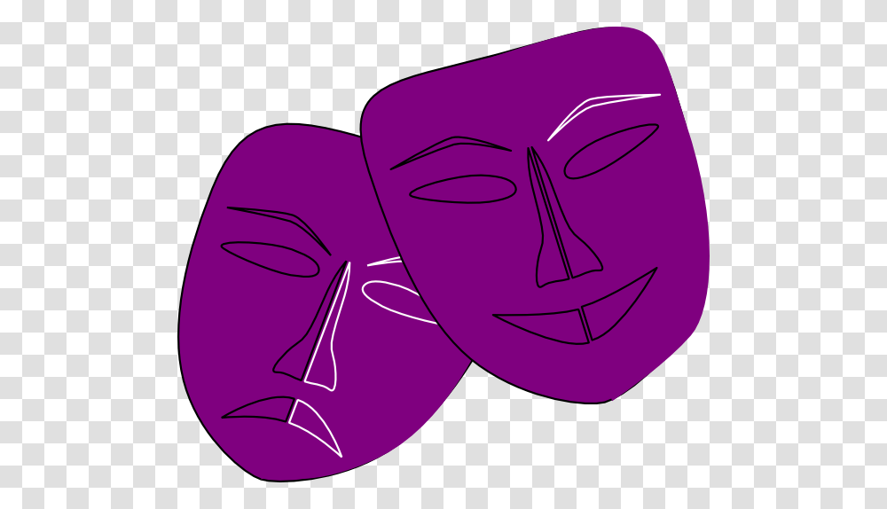 Theatre Clipart Theater Faces Drama Masks In Purple, Baseball Cap, Hat Transparent Png