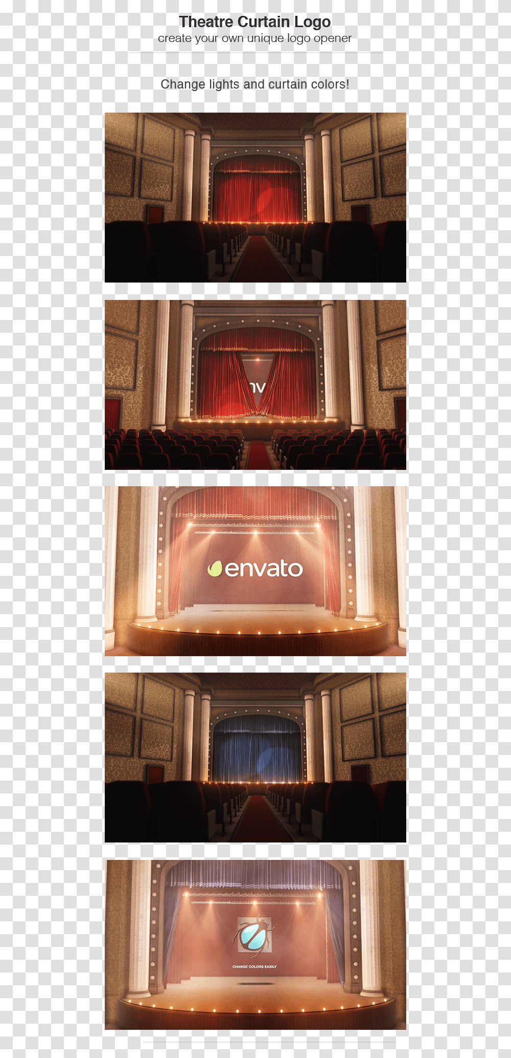 Theatre Curtain Logo Is A Cinematic Curtain Opener Stage, Interior Design, Indoors, Room, Auditorium Transparent Png