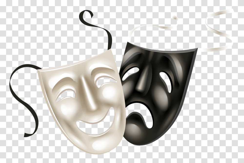 Theatre Mask Drama Clip Art, Head, Collage, Poster, Advertisement Transparent Png
