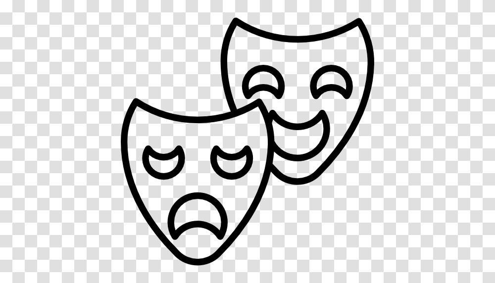 Theatre Mask Theater Tragedy Comedy People Icon, Gray, World Of Warcraft Transparent Png