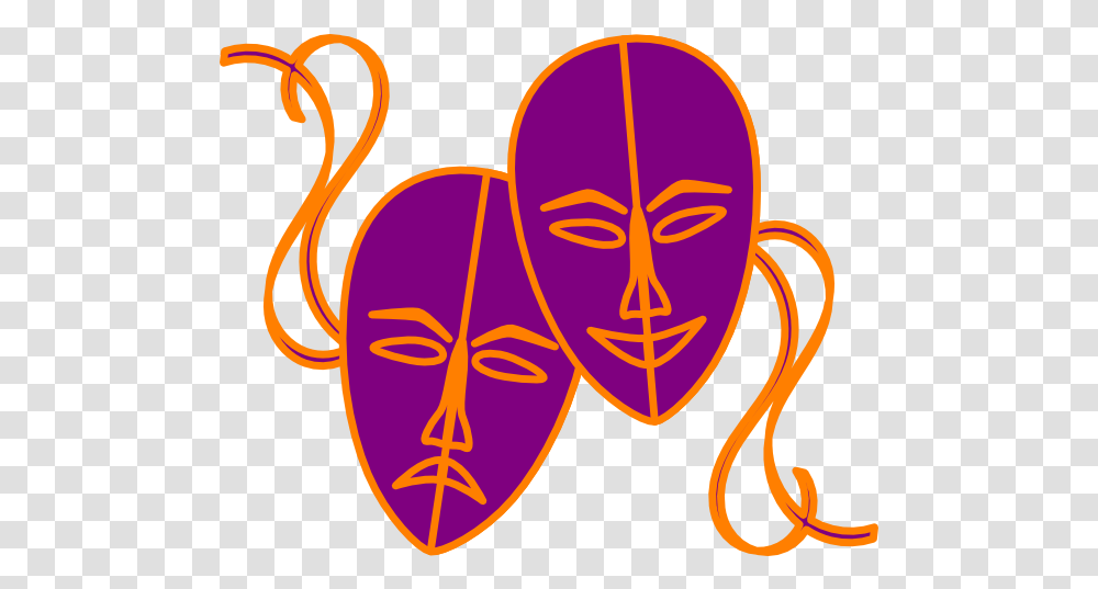 Theatre Masks Clip Art Purple Theater Masks, Interior Design, Indoors, Heart, Face Transparent Png