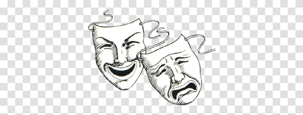 Theatre Masks Tattoo Buscar Con Google Theater Mask Comedy And Tragedy Masks, Skin, Silver, Pendant Transparent Png
