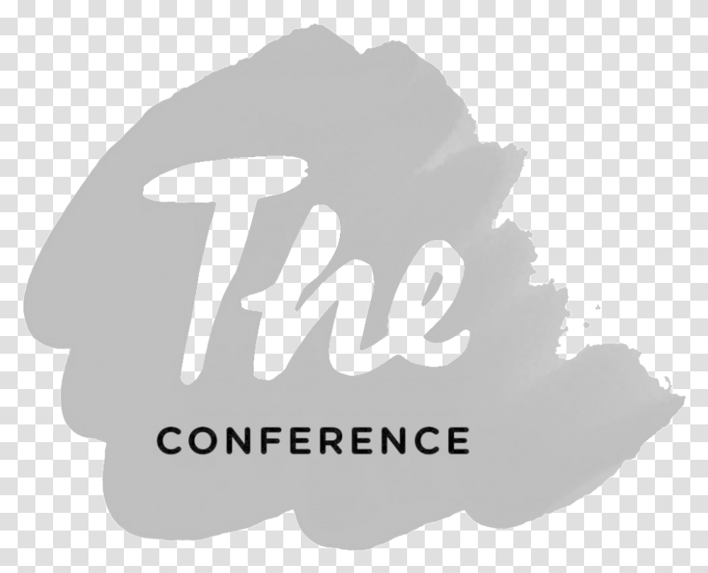 Theconference Logo Bw Graphic Design, Plant, Hand, Label Transparent Png