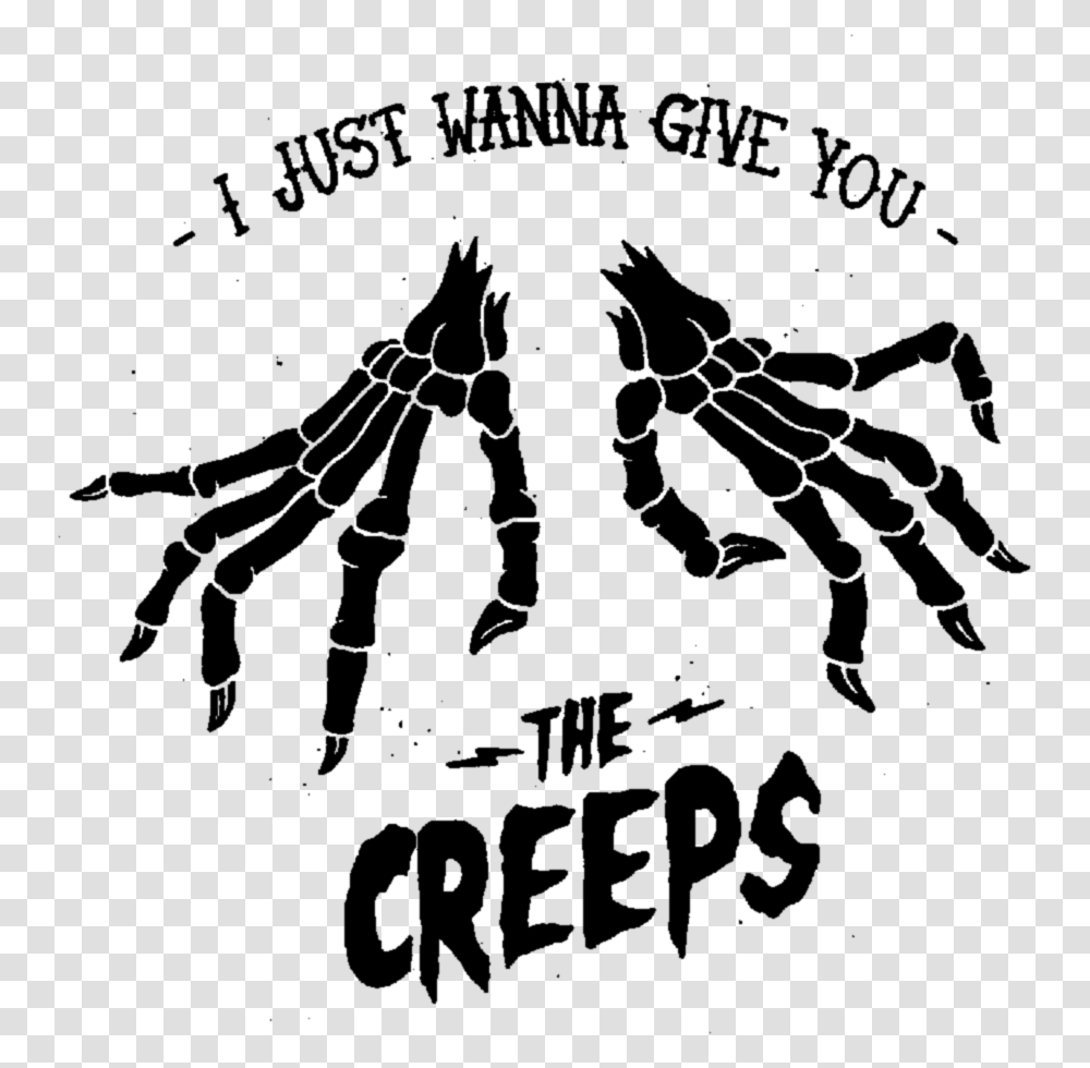Thecreeps Skeleton Horror Scary Aesthetic Goth Illustration, Gray, World Of Warcraft Transparent Png