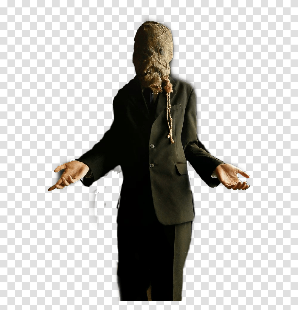 Thedarkknight Scarecrow Darkknight Batman Dccomics Standing, Suit, Overcoat, Person Transparent Png