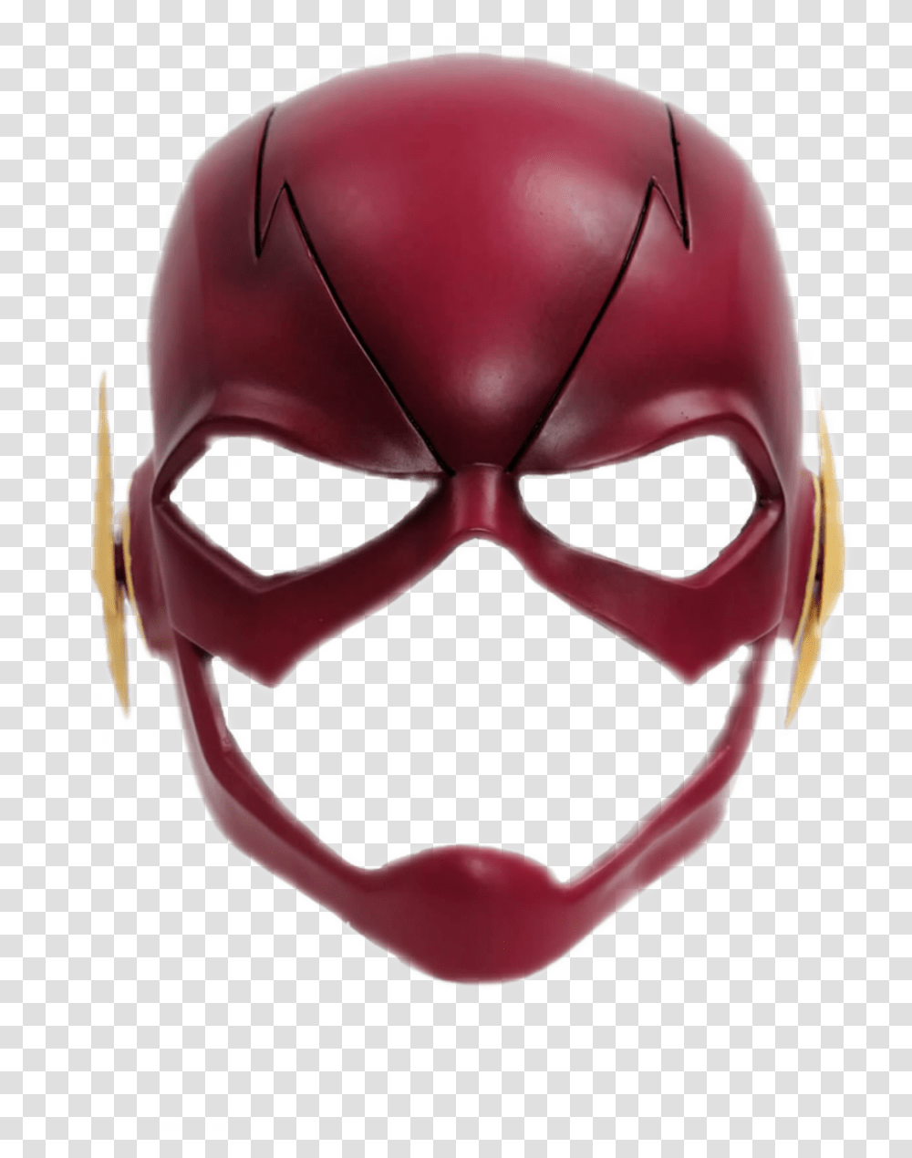 Theflash Flash Mask Arrowverse Barryallen Kidflash Flash Mask, Helmet, Clothing, Apparel, Label Transparent Png