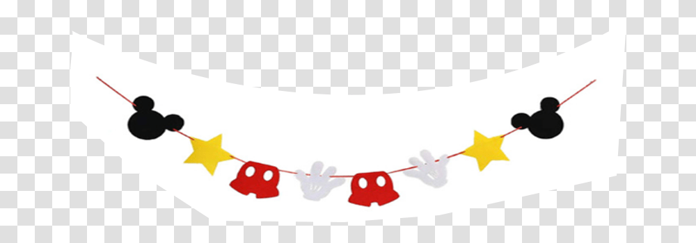 Theme 2 Set Mickey Banner 8pcs Mickey Cake With Flags Circle, Outdoors, Nature, Alphabet Transparent Png