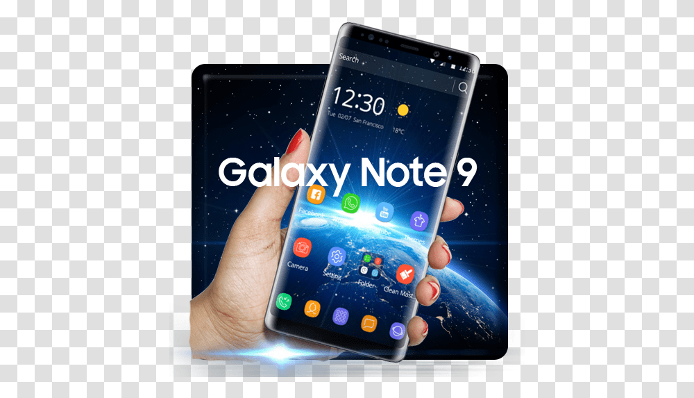 Theme For Galaxy Note 9 Google Play 5, Mobile Phone, Electronics, Cell Phone, Person Transparent Png