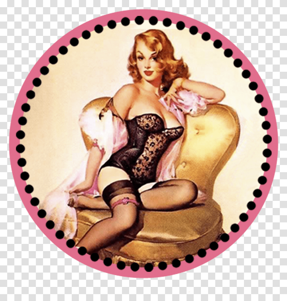 Theme Pin Up Meets Housewife Pin Up Girls, Label, Person Transparent Png