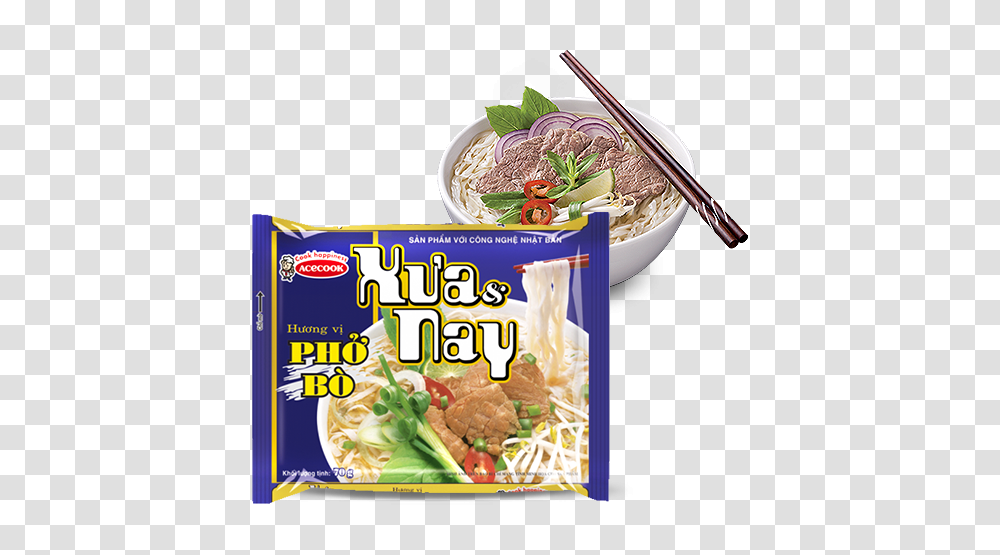 Then Now Rice Noodles Acecook Nam, Pasta, Food, Vermicelli, Meal Transparent Png