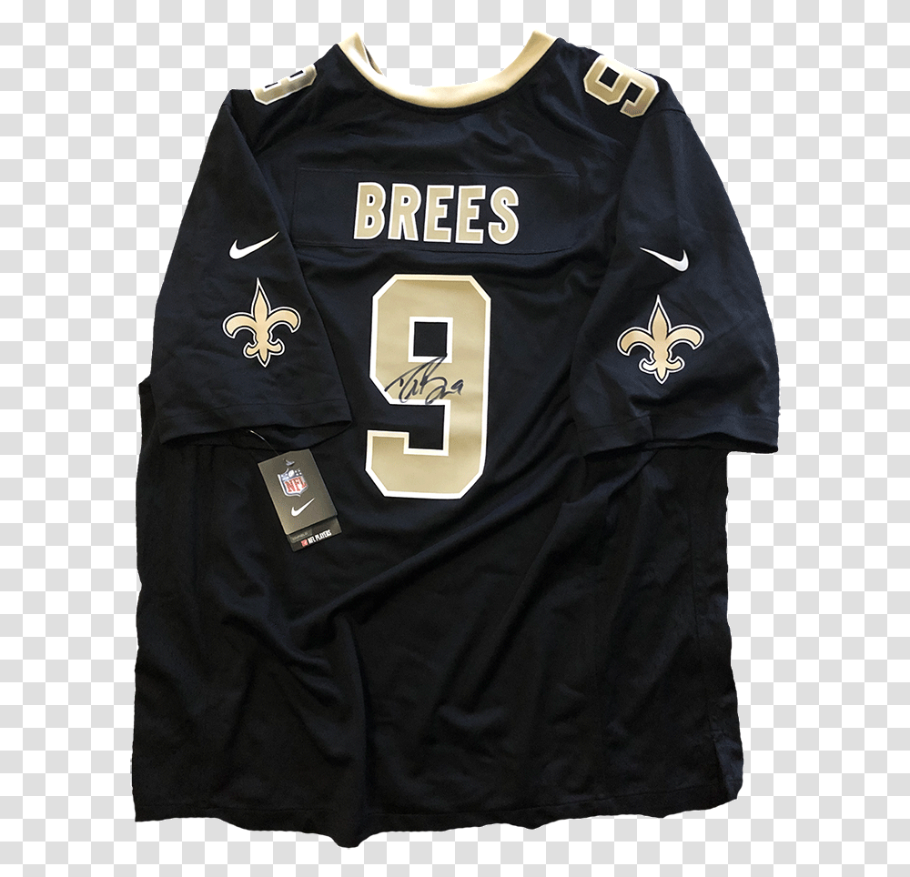 Then Signed By Drew Brees New Orleans Saints, Apparel, Shirt, Jersey Transparent Png