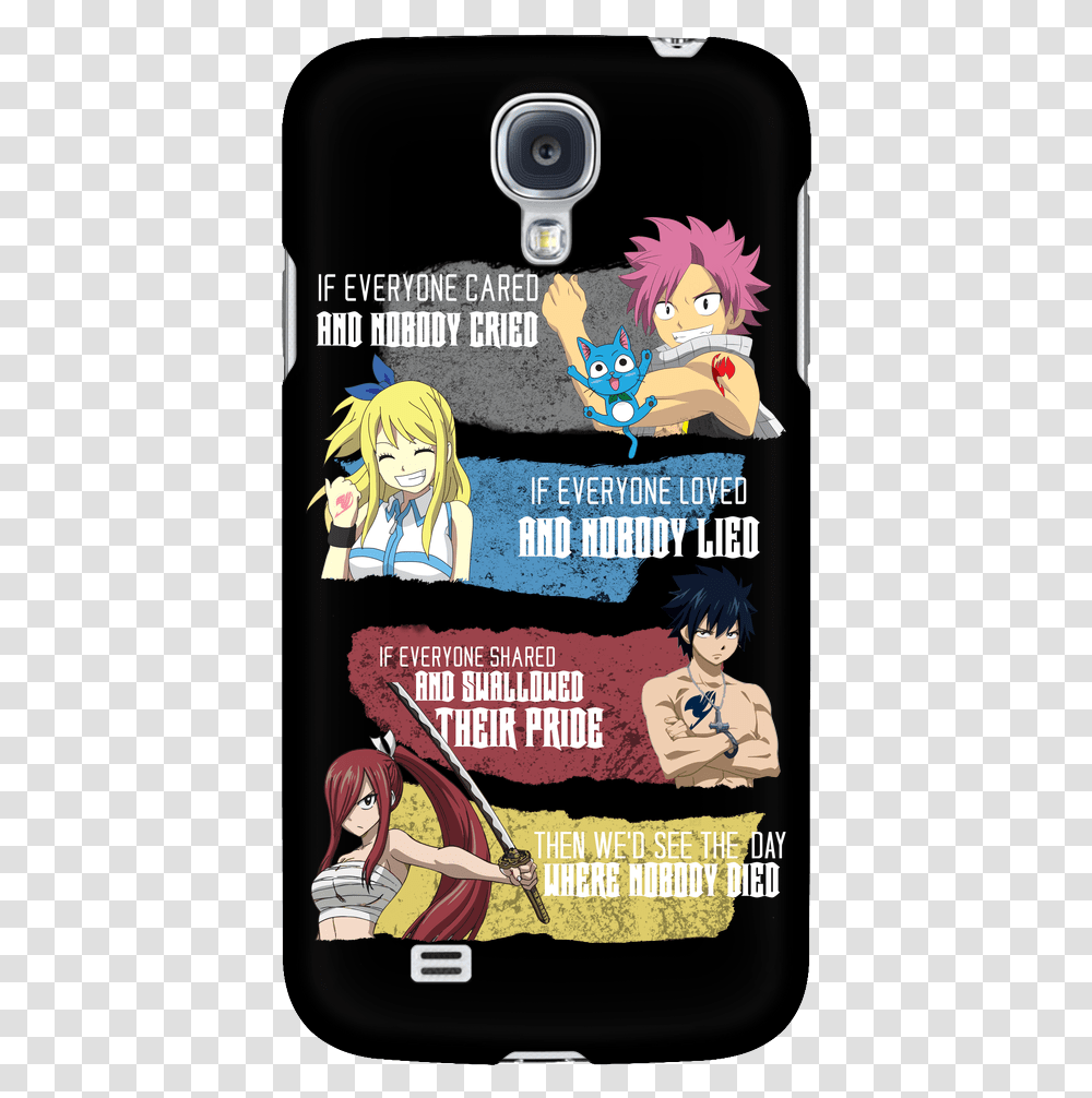 Then We Would See The Day Where Nobody Died Nalu Fairy Tail Phone Cover, Comics, Book, Manga, Person Transparent Png