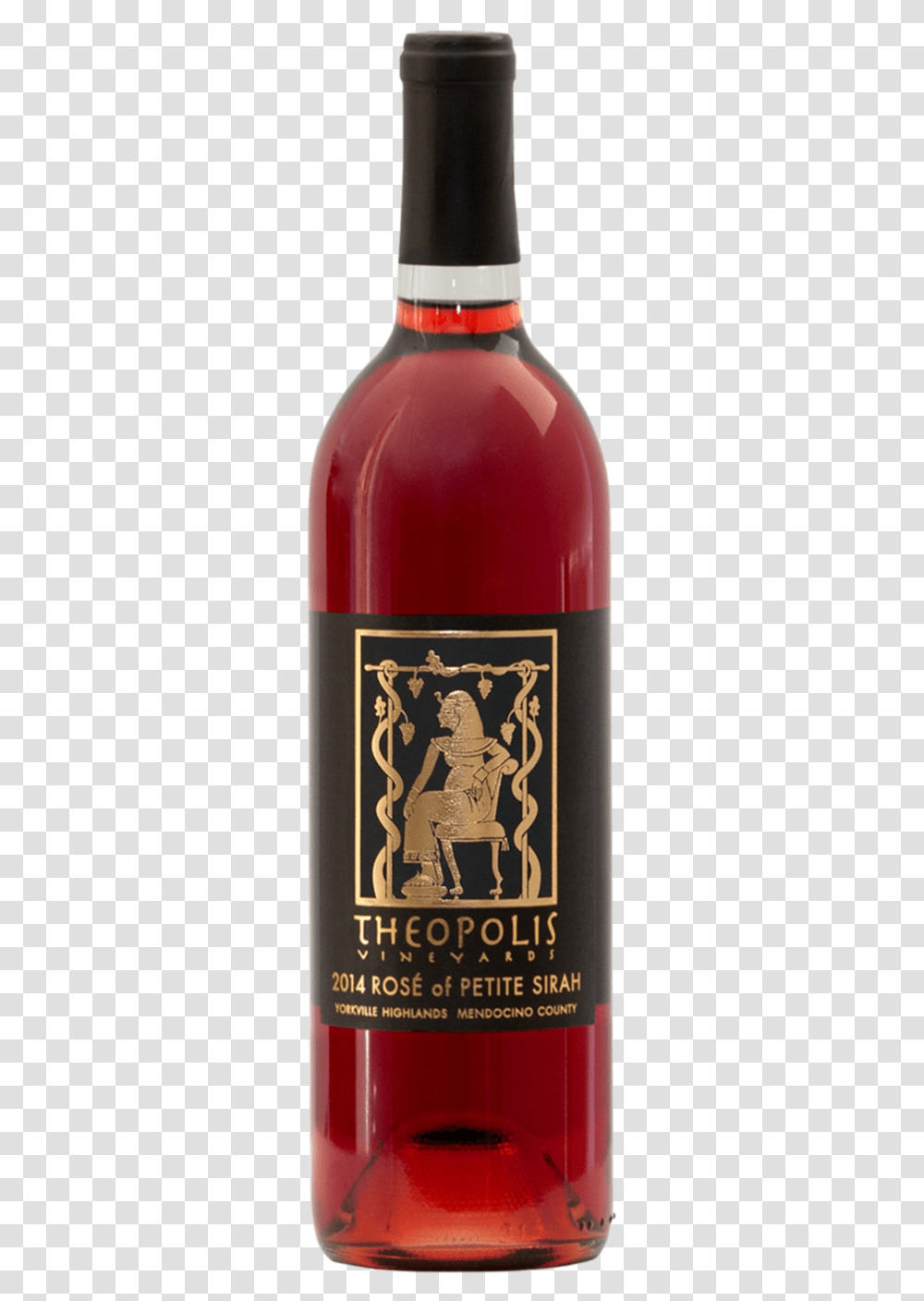 Theopolis Vineyards Female Petite Sirah Ros Yorkville Glass Bottle, Alcohol, Beverage, Drink, Wine Transparent Png