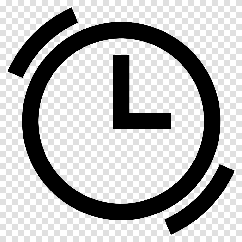 There Is A Circle And Inside The Circle There Are Two Windows 10 Clock Icon, Gray, World Of Warcraft Transparent Png