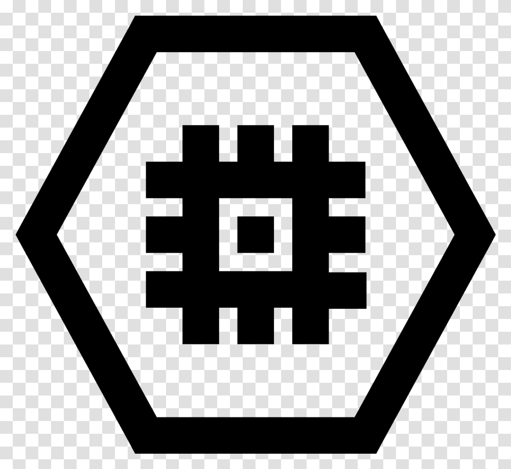 There Is An Outline Of A Hexagon Emblem, Gray, World Of Warcraft Transparent Png