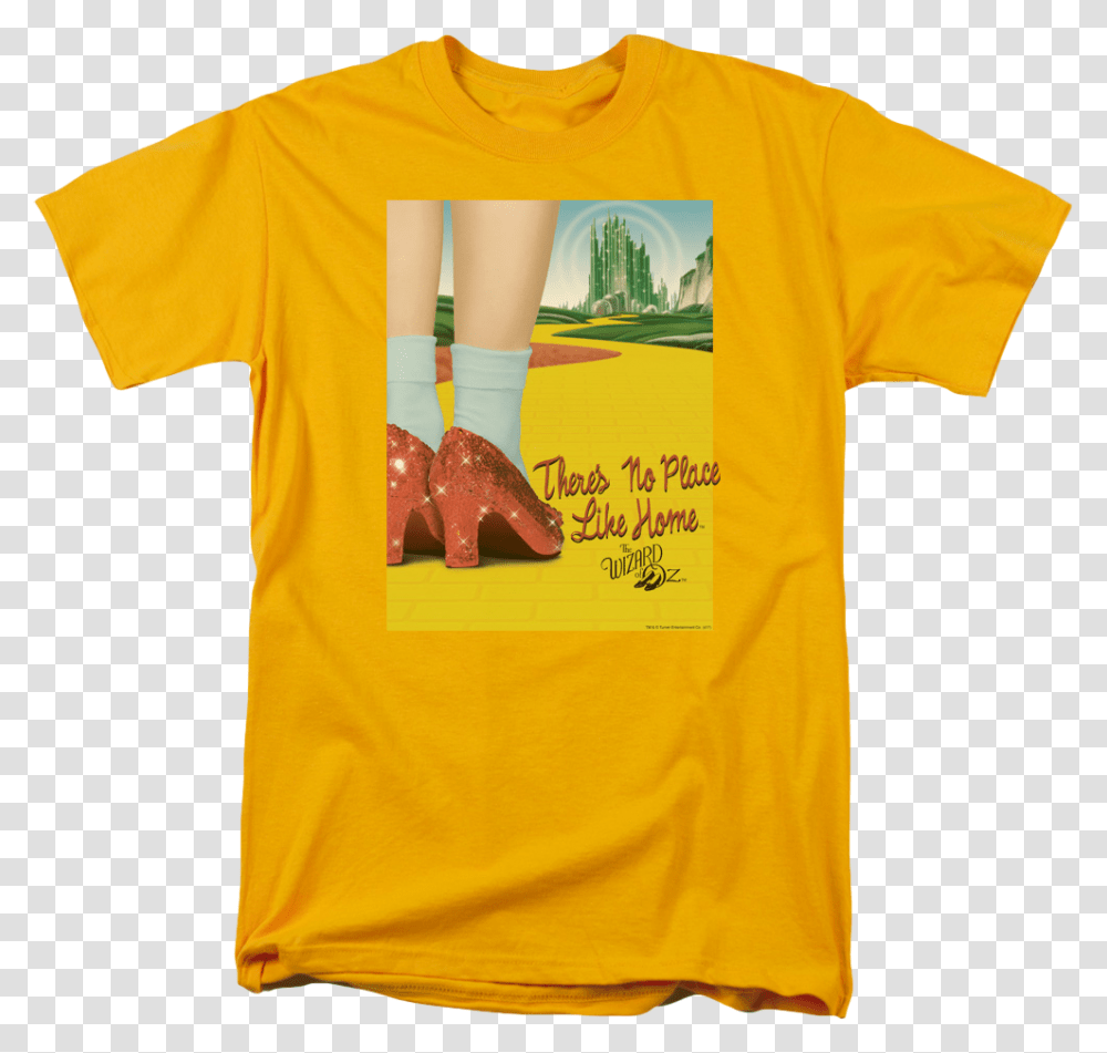There's No Place Like Home Wizard Of Oz T Shirt Wizard Of Oz Dvd, Apparel, T-Shirt, Footwear Transparent Png