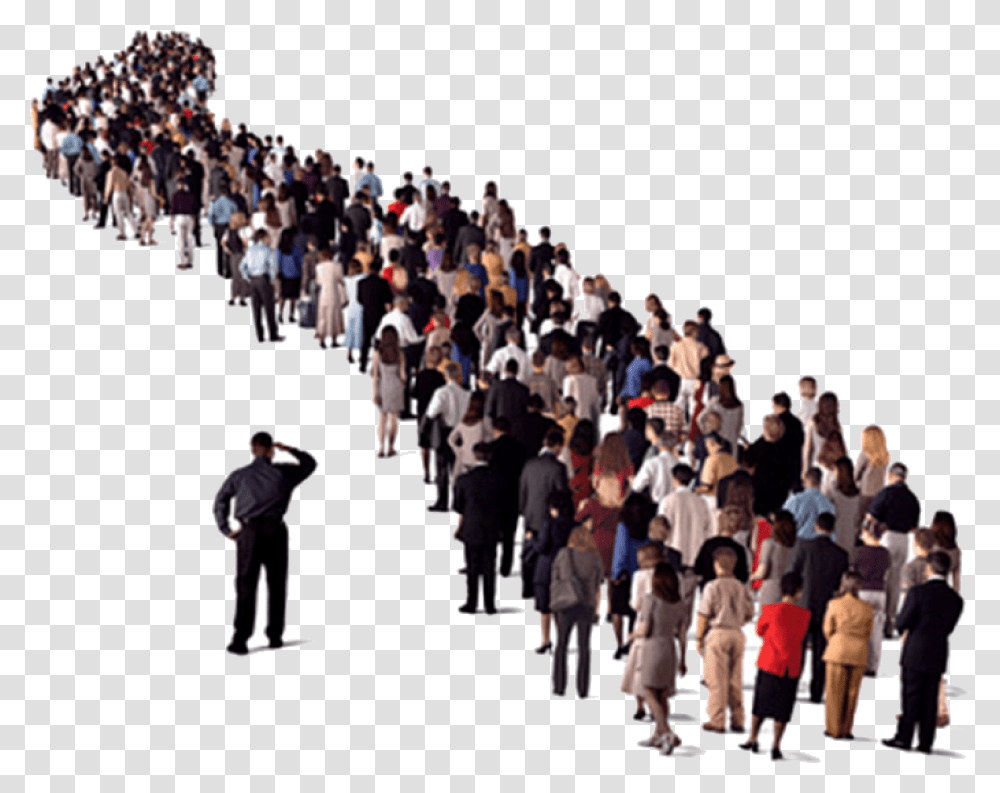 There's No Reason To Wait Get In Line, Person, Crowd, Field, People Transparent Png