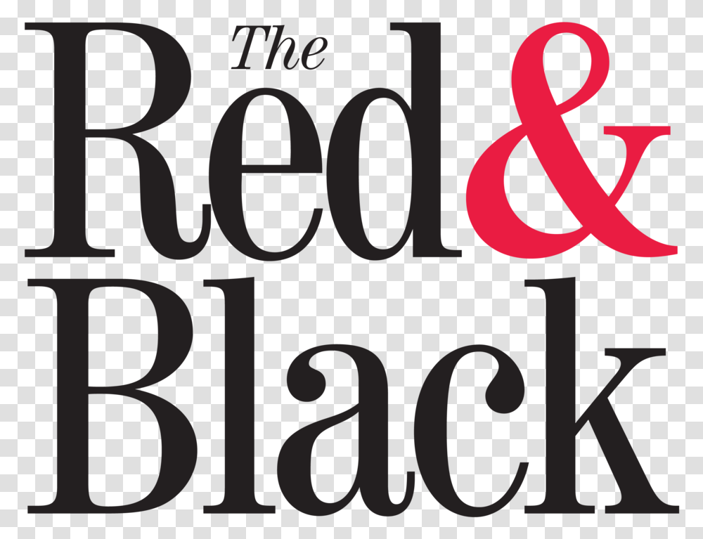 Theredandblack Stacked No Line 01 Red And Black Newspaper, Alphabet, Number Transparent Png