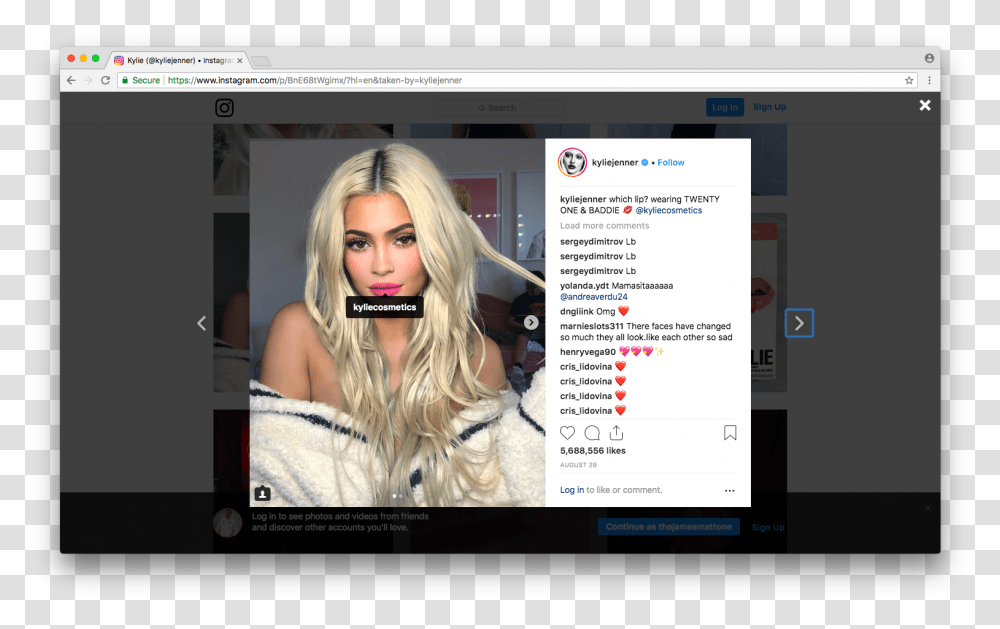 Therefore This Foray Into Ulta S Stores Will Be The Kylie Blonde, Person, Computer, Electronics, Monitor Transparent Png