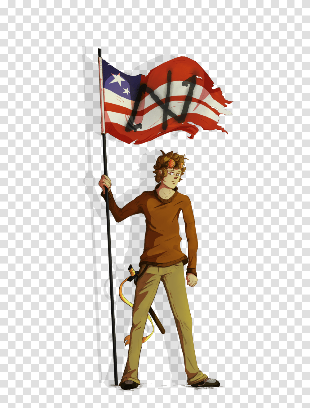 Theres A Cold Wind Blowing, Flag, Person, Human Transparent Png