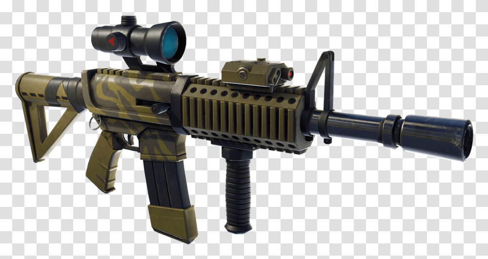 Thermal Assault Fortnite Assault Rifle, Gun, Weapon, Weaponry, Machine Gun Transparent Png