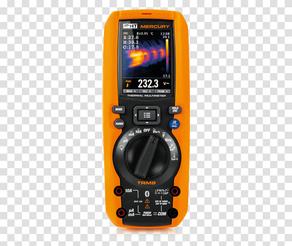 Thermal Camera Multimeter, Mobile Phone, Electronics, Cell Phone, Electrical Device Transparent Png