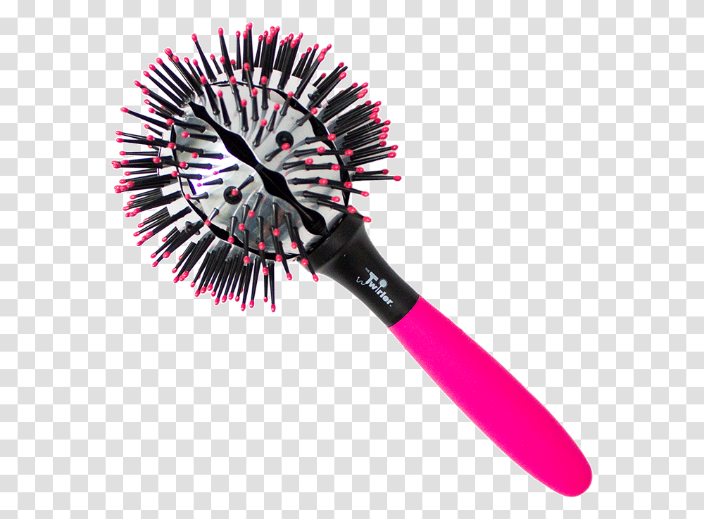 Thermal Pink Twirler Ball Brush, Tool, Toothbrush Transparent Png