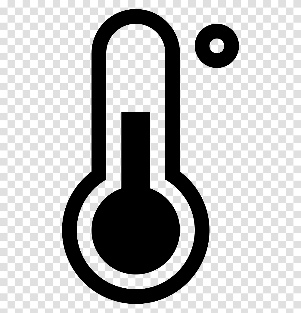 Thermometer Cool Heat Icon Black, Shovel, Tool, Stencil Transparent Png
