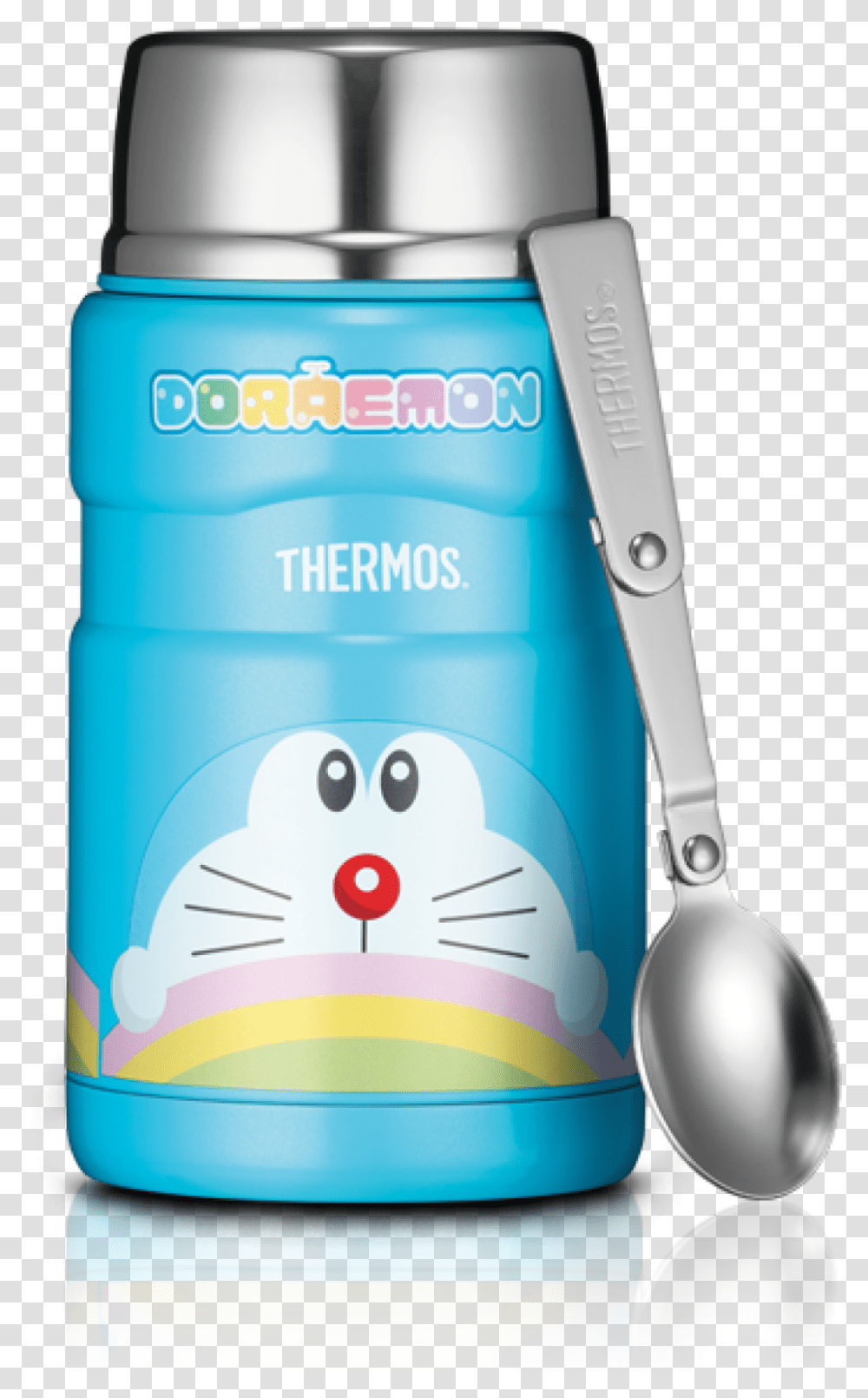 Thermos Doraemon Thermos King Food Jar Doraemon, Cutlery, Spoon Transparent Png
